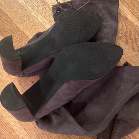 Stuart Weisman, Highland suede over knee boots - Picture 5 of 7